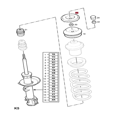 gm-24414613-on-amortisor-ust-takoz-tablasi