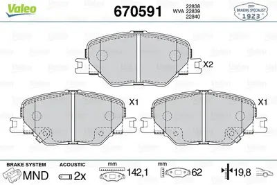 valeo-670591-fren-balatasi-on