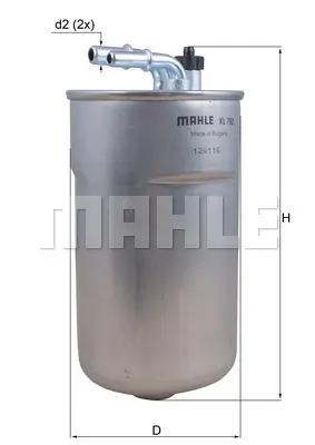 mahle-kl792-yakit-filtresi