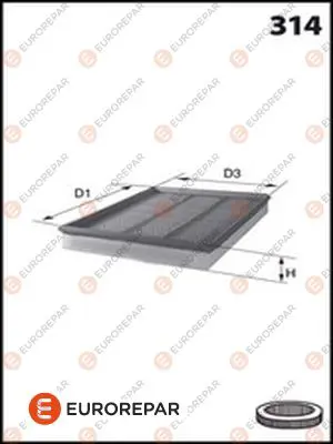 eurorepar-e147133-eair-filter