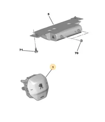 psa-98185172zd-direksiyon-airbag