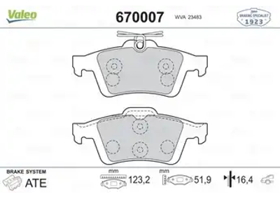 valeo-670007-fren-balatasi-arka