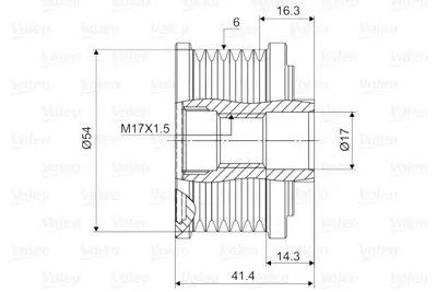 valeo-588045-alternator-kasnagi