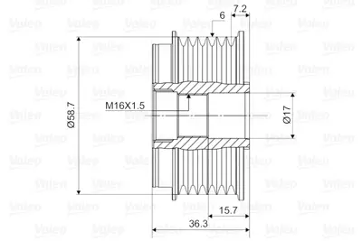 valeo-588042-alternator-kasnagi