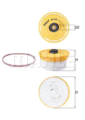 mahle-kx-479d-yakit-filtresi