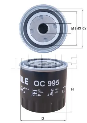 mahle-oc995-yag-filtresi