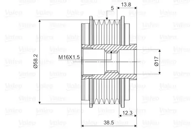 valeo-588037-alternator-kasnagi