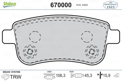 valeo-670000-fren-balatasi-arka