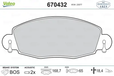 valeo-670432-fren-balatasi-on