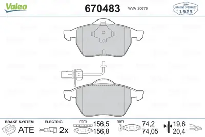 valeo-670483-fren-balatasi-on