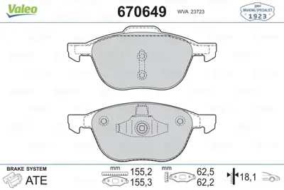 valeo-670649-fren-balatasi-on