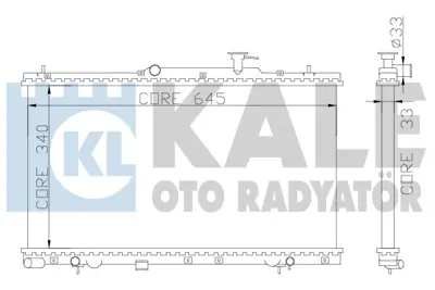 KALE 369000 Su Radyatörü GM 2531025150, GM 2531025100, GM 2531025300, GM 2531025152, GM 2531025401, GM 2531025350, GM 2531025400, GM 2531025101, GM 2531025151, GM DRM41014