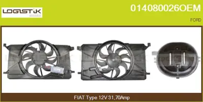 FORD 8C607 FD Fan Motoru GM 8V61/8C607/FD