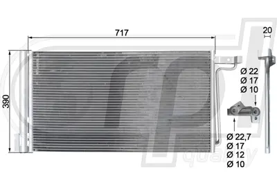 BEHR AC 941 000P Klıma Radyatörü GM F1F1/19710/CB