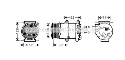 BEHR ACP 1332 000P Klıma Kompresörü GM 6G91/19D629/EF