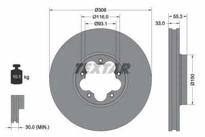 BSG 30-210-066 Fren Dıskı Ön GM BK21/1125/FA