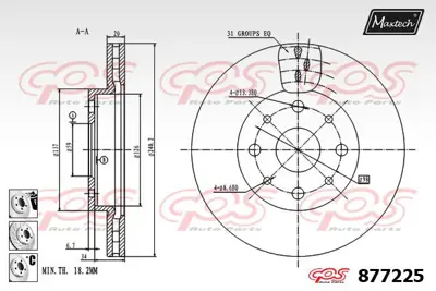 BSG 30-210-069 Fren Dıskı Ön GM 9S51/1125/DA