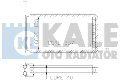 BSG 30-530-013 Kalorıfer Radyatörü GM 96AT/18476/AA