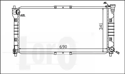 BSG 55-520-009 Su Radyatörü GM FS19/15/200F