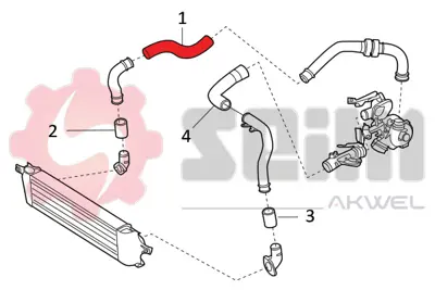 BSG 63-720-011 Turbo Hortumu GM 14463BB30C