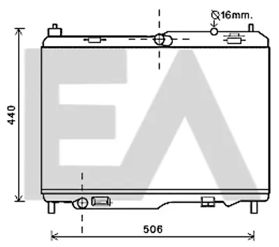 FORD 8V51 8005 DG Su Radyatörü GM 8V51/8005/DG