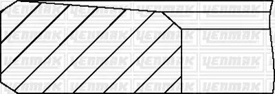 FEDERAL-MOGUL MOTORPARTS 06-075860.20 Segman 914F/6148/AA