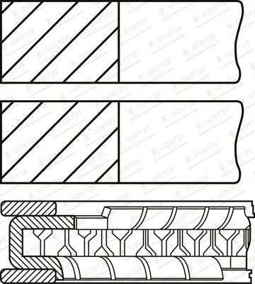 FEDERAL-MOGUL MOTORPARTS 06-786400.50 Segman 978M/6148/AA