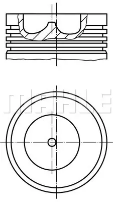 FEDERAL-MOGUL MOTORPARTS 87-70894 STD Pıston+segman 974F/6K105/BBB