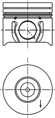 FEDERAL-MOGUL MOTORPARTS 87-72709 050 Pıston+segman GM 3S7Q/6K100/EAB