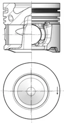 FEDERAL-MOGUL MOTORPARTS 87-72772 0502 Pıston+segman GM AV6Q/6K108/AA