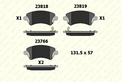 GOODYEAR 101141 Fren Balatası Ön GM 04465/02130