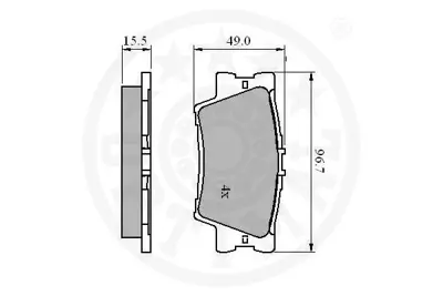 GOODYEAR 101225 Fren Balatası Arka GM 04466/42060