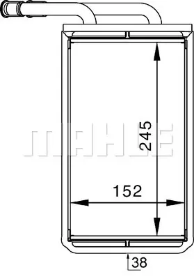 KALE 0287882PA Kalorıfer Radyatörü GM 95VW/18476/AB