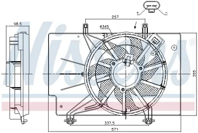 KALE 347430 Fan Motoru GM 8V51/8C607/EJ