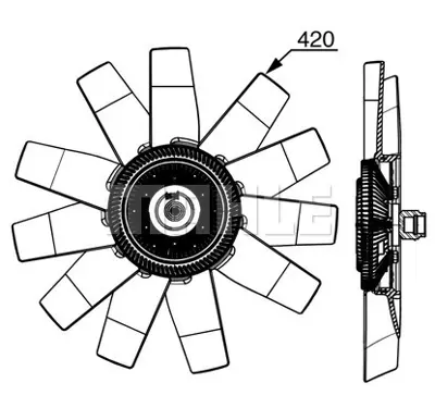 KALE 352710 Fan Motoru GM 8C16/8C617/AB