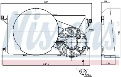 KALE 353755 Fan Motoru GM 6C11/8C607/CG