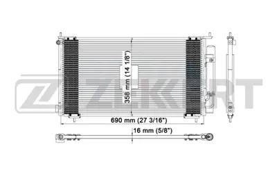 KALE 380400 Klıma Radyatörü GM 80101/SCA/A01