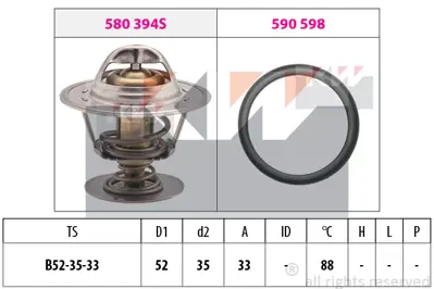 KALE 572805 Termostat GM 89FF/8575/AA