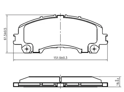 SANGSIN SP1714 Fren Balatası Ön GM D1060/4CC0A