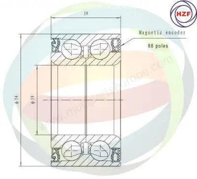 SKF VKBC 20047 Porya Rulmanı Ön GM 2T14/1K018/AB