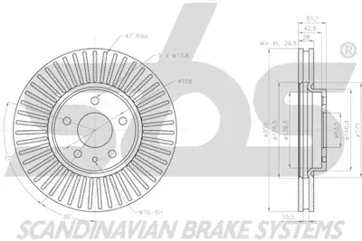 FORD 1125 AF Fren Dıskı Ön GM DG9C/1125/AF