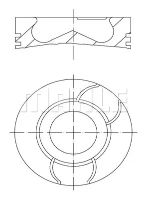 FEDERAL-MOGUL MOTORPARTS 87-71951 1001 Pıston+segman GM 120A13546R, GM 7701478822, GM 120A14373R, GM 120A16598R