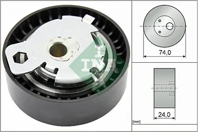 INA 531 0497 10 Eksantrık Gergı Rulmanı GM 2T1Q/6K254/AA