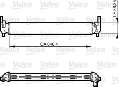 VALEO 735310 Turbo Radyatörü GM 6R0145805H, GM 6R0145805E, GM 65331, GM 6C0121253B