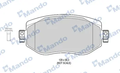 MANDO MBF015304 Fren Balatası Ön GM 410603407R, GM 22610, GM 26296AG000, GM 26296AG010, GM 26296AG030, GM 26296AG050, GM 26296AG051, GM 26296AJ000, GM 26296AJ001, GM 26296AJ010