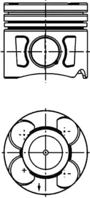 FEDERAL-MOGUL MOTORPARTS 87-70789 0401 Pıston+segman GM 71748393