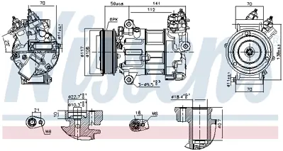 FORD JX61 19D629 HB Klıma Kompresörü GM JX61/19D629/HC