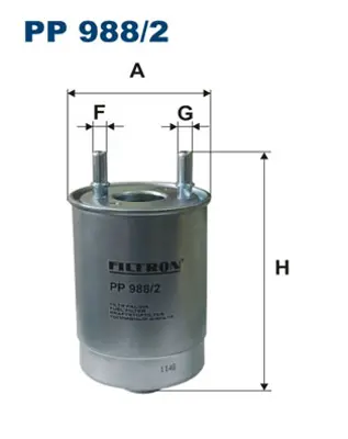 FILTRON PP 988/2 Yakıt Fıltresı GM 164009384R