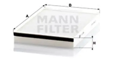 MANN FILTER CU 3054 Polen Fıltresı GM 13175553, GM 13175554, GM 1808610, GM 6808606, GM 6808607, GM 90520689, GM 95528292