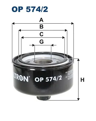 FILTRON OP 574/2 Yağ Fıltresı GM 062115561A